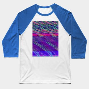 Vaporwave Glitch Television Baseball T-Shirt